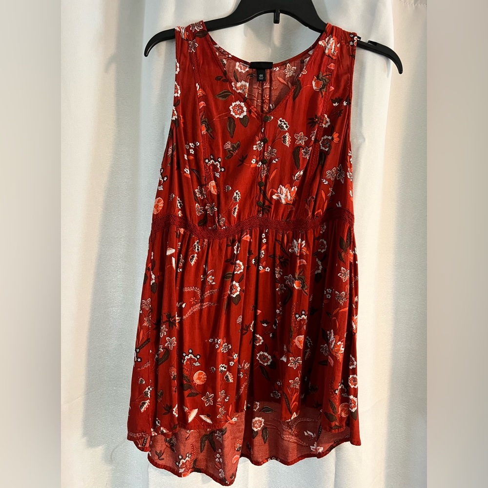 Floral Orange Tank